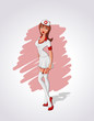 Beautiful sexy redhead cartoon nurse Beautiful sexy redhead cartoon nurse
