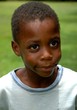 African heritage boy with smirk