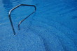 A three step down tiled swimming pool A three step down tiled swimming pool