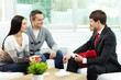 Couple and agent