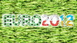 Euro 2012 championship. Symbols on grass