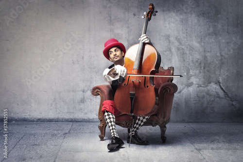 Photo: Old-fashioned musician Old-fashioned musician