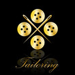 Logo golden tailoring # Vector Logo golden tailoring # Vector