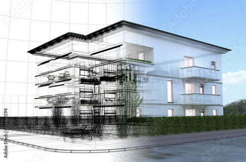 Illustration: appartamento rendering 3d exterior architettura progetto appartamento rendering 3d exterior architettura progetto