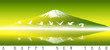 Fuji Mt. for happy new year, vector image