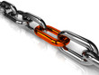 Illustration: Kette mit schwachem Glied Kette mit schwachem Glied