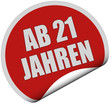 Sticker rot curl unten AB 21 JAHREN