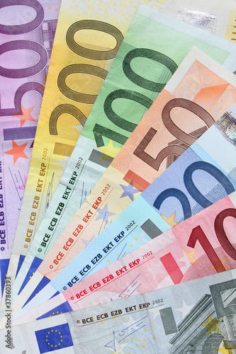 Photo: Euro banconote Euro banconote