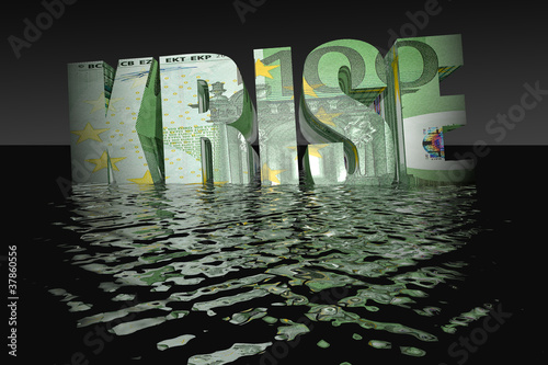 Illustration: Euro Krise Euro Krise