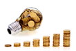 Traditional glass bulb and energy savings