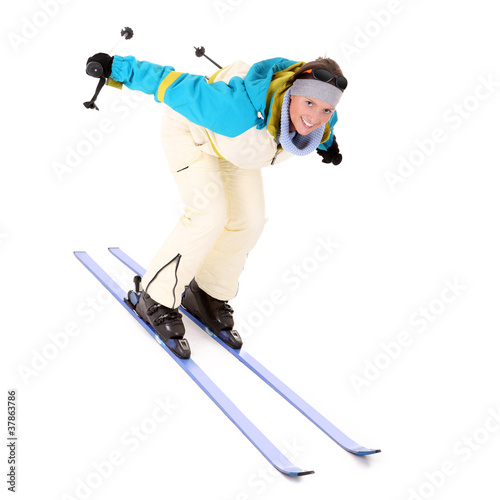 Photo: I love skiing! I love skiing!