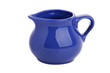 Small elegant clay jug of milk