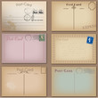 Vector Set of Vintage Postcards