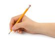 Pencil in woman hand Pencil in woman hand