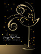 Capodanno - calice stilizzato
