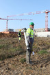 Engineers on construction site