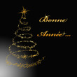 Bonne Année sapin doré