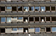 Alte, kaputte Hausfassade