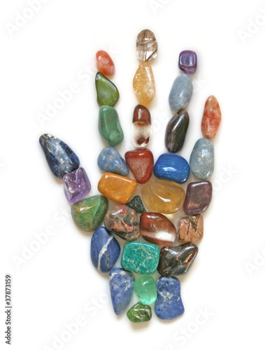 Photo: Symbolic Crystal Healing Hand Symbolic Crystal Healing Hand