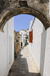 Typical narrow lane in Lindos