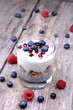 Healthy Chia breakfast with berries