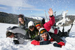 Photo: Group playing in the snow Group playing in the snow