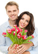 pärchen mit blumen