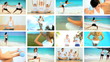 Montage of  Healthy Lifestyle Exercise