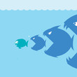 scared cartoon fish