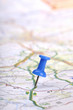 pushpin on map