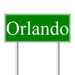 Orlando green road sign