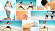 Montage of  Healthy Lifestyle Exercise