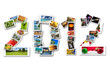 2012 sign made by collage of my pictures