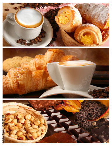 Photo: Sapori italiani, cappuccino e cioccolata con nocciole Sapori italiani, cappuccino e cioccolata con nocciole