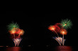 Colorful Fireworks in Pattaya