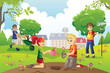 Gardening kids