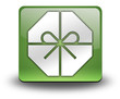 Green 3D Effect Icon "Gift / Present"