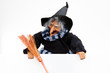 Befana nera su fondo bianco Befana nera su fondo bianco