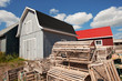 Lobster traps at North Rustico village, PEI