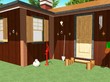 Casa di Legno-Baita Esterno-Wooden House-Chalet-Exterior-3d