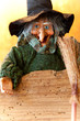 Befana su fondo in legno Befana su fondo in legno