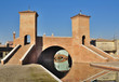 The Trepponti bridge in Comacchio, Ferrara, Italy The Trepponti bridge in Comacchio, Ferrara, Italy