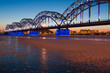 Railway bridge at night Railway bridge at night
