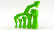 A growth in telecommunication business concept
