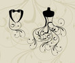 Illustration: Stylized Bride and Groom Stylized Bride and Groom