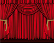 Grand rideau de théâtre