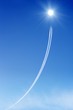 Jet in sky