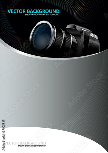 Vektor: Vector background with the DSLR camera Vector background with the DSLR camera