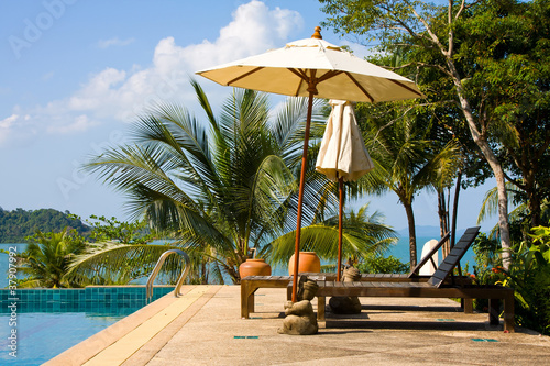 Photo: Swimming pool water near the sea Swimming pool water near the sea