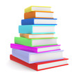 Books. Colorful Pile of Books.